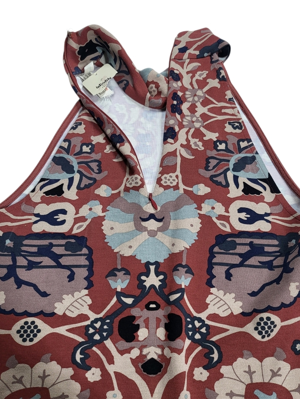 FP Intimately Body — Printed High-Neck Bodysuit in Dusty Pink-Brown - Picture 9 of 16